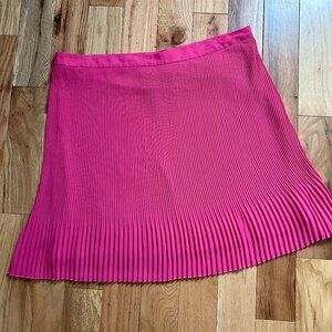 INC Hot Pink Pleated Lightweight Skirt